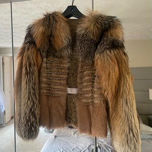 Lanvin Paris 2002 fox coat